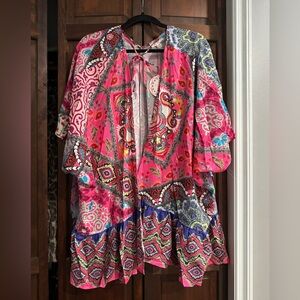 Umgee Vibrant Multicolor Bohemian Kimono